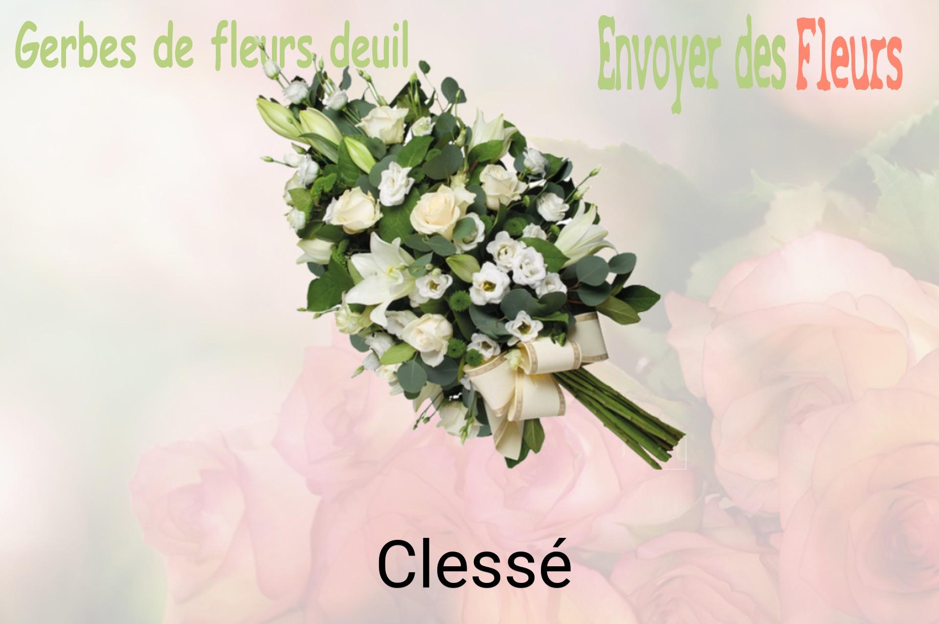 Gerbe de fleurs de deuil livrée à Clessé